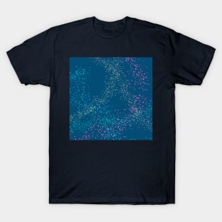 Rainbow Sparkles Abstract Pattern T-Shirt